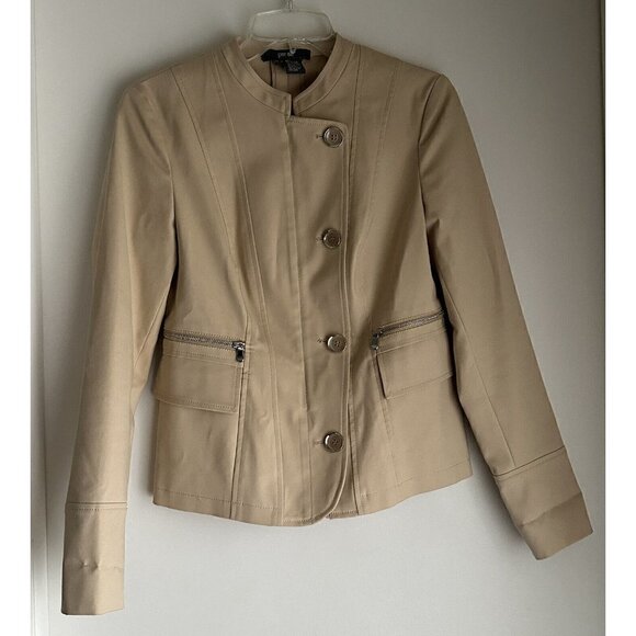 Per Se By Carlisle Womens Size 2 Tan Jacket Blazer‎ - Picture 2 of 12